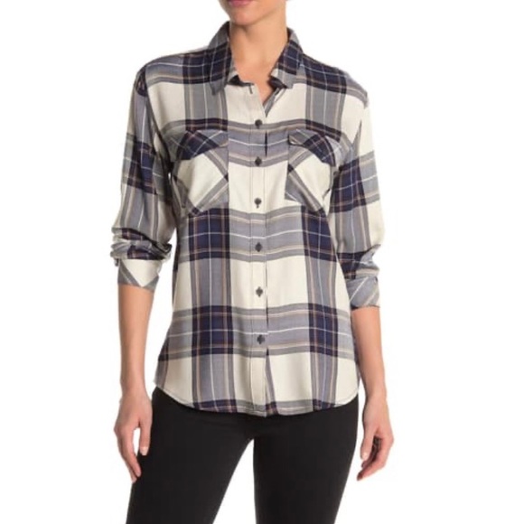 Sanctuary Tops - Sanctuary
Plaid Boyfriend For Life Shirt